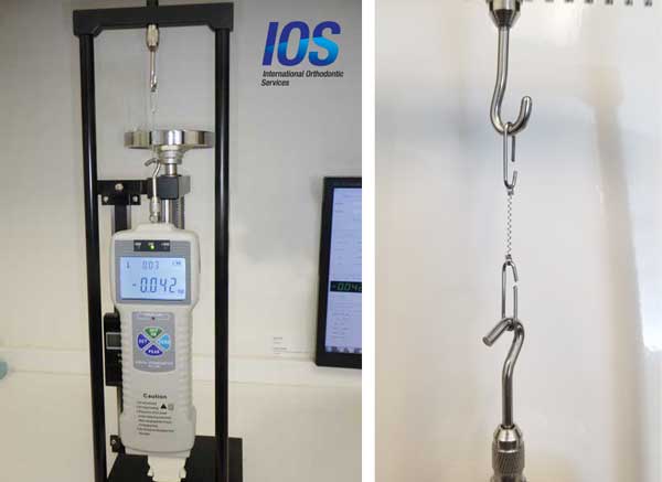 IOS NiTi closed coil force measuring device